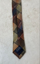 Load image into Gallery viewer, Mario Ferrari Mens Multicolor Geometric Adjustable Keeper Loop Pointed Tie
