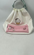Load image into Gallery viewer, Pusheen Womens Beige Pink Cupcake Print The Cat Adjustable Strap Backpack
