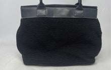 Load image into Gallery viewer, The Sak Womens Elliott Lucca Black Crochet Double Strap Shoulder Handbag
