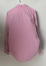 Load image into Gallery viewer, Tommy Hilfiger Mens Pink Striped Long Sleeve Custom Fit Button-Up Shirt Size L
