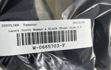 Load image into Gallery viewer, Laura Scott Womens Black Square Toe Slip-On Block Pump Heels Size 9.5M
