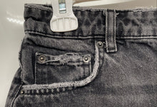 Load image into Gallery viewer, Zara Womens Gray Medium Wash Distressed Pockets Denim Cut-Off Shorts Size 6
