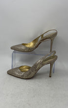 Load image into Gallery viewer, Michael Kors Womens Gold Color Pointed Toe Dress Slingback Heels Size 8 M
