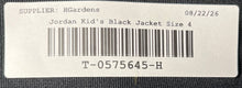 Load image into Gallery viewer, Jordan Boys Black Jumpman Raglan Sleeve Mock Neck Full-Zip Track Jacket Size 4
