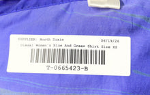 Load image into Gallery viewer, Diesel Womens Blue And Green Abstract Print Button-Up Shirt Size XS With Tag

