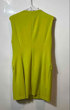 Load image into Gallery viewer, Calvin Klein Womens Green Sleeveless Double-Breasted Mini Dress Size 14
