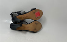 Load image into Gallery viewer, Karl Lagerfeld Paris Womens Cieone Black Leather Ankle Strap Sandals Size 8.5
