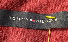 Load image into Gallery viewer, Tommy Hilfiger Mens Burgundy Long Sleeve Collared Pockets Dress Shirt Size M
