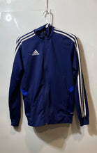 Load image into Gallery viewer, Adidas Mens Tiro 19 Blue White Long Sleeve Full-Zip Track Jacket Size XS
