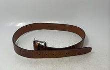 Load image into Gallery viewer, Timberland Mens Brown Leather Rectangular Buckle Adjustable Dress Belt Size 36
