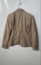 Load image into Gallery viewer, MNG Basics Womens Beige Long Sleeve Peak Lapel One-Button Blazer Size 4
