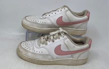Load image into Gallery viewer, Nike Womens Court Vision Low Next Nature White Pink Sneaker Shoes Sz 6 No Laces
