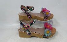 Load image into Gallery viewer, Betsey Johnson Womens Oakly Multicolor Ankle Strap Platform Sandals Size 3
