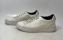 Load image into Gallery viewer, Zara Mens White Leather Round Toe Low Top Lace-Up Sneaker Shoes Size 41

