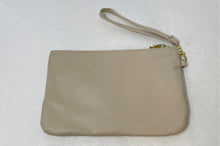 Load image into Gallery viewer, Adrienne Vittadini Womens Beige Leather Detachable Wristlet Wallet
