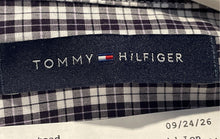 Load image into Gallery viewer, Tommy Hilfiger Mens Black Purple Collared Long Sleeve Button-Up Shirt Size L
