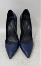 Load image into Gallery viewer, Vero Cuoio Womens Dark Blue Pointed Toe Pump Heels Size EU 38 Made In Italy
