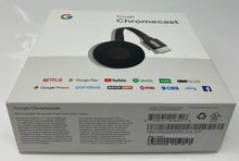 Load image into Gallery viewer, Google Chromecast 2nd Generation Black Portable Media Streaming Device In Box
