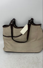 Load image into Gallery viewer, Enzo Angiolini Womens Beige Brown Pockets Double Strap Shoulder Bag With Tags
