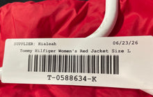 Load image into Gallery viewer, Tommy Hilfiger Womens Red Long Sleeve Hooded Full-Zip Puffer Jacket Size Large
