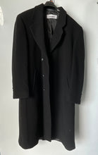 Load image into Gallery viewer, Bert Pulitzer Mens Black Long Sleeve Notch Lapel Overcoat Jacket Size 48R
