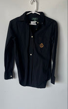 Load image into Gallery viewer, Lauren Ralph Lauren Womens Black Cotton Long Sleeve Button-Up Shirt Size 2P
