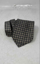 Load image into Gallery viewer, Mondo Seta Mens Blue Gray Geometric Print 100% Silk Adjustable Designer Necktie
