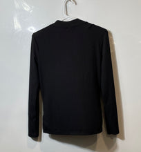 Load image into Gallery viewer, H&amp;M Womens Black Mock Neck Long Sleeve Pullover Blouse Top Size Medium
