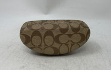 Load image into Gallery viewer, Coach Mens Beige Signature Print Hard Clamshell Sunglasses Case
