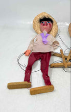 Load image into Gallery viewer, Handmade Mexican Puppets Characterized By Their Straw Hats &amp; Colorful Clothing
