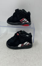 Load image into Gallery viewer, Nike Kids Air Jordan 8 Retro 305360-062 Black Hook &amp; Loop Sneaker Shoes Size 5C
