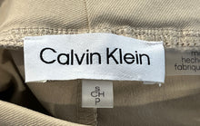 Load image into Gallery viewer, Calvin Klein Womens Beige Elastic Waist Pull-On Straight Leg Ankle Pants Size S
