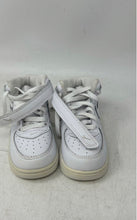 Load image into Gallery viewer, Nike Boys Air Force 1 Mid White Leather Lace-Up Mid Top Sneaker Shoes Size 8C
