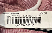 Load image into Gallery viewer, Hugo Boss Mens Pink Printed Long Sleeve Regular Fit Button-Up Shirt Size XL
