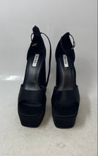 Load image into Gallery viewer, NA-KD Womens Black Adjustable Strap Open Toe Block Platform Sandals Size 9.5

