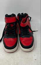 Load image into Gallery viewer, Nike Kids Court Borough Mid 2 CD7782-003 Red Black Sneakers Shoes Size 7Y
