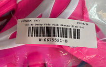 Load image into Gallery viewer, Roller Derby Girls Pink Blue Adjustable Buckle Inline Skates Size 3-6
