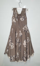 Load image into Gallery viewer, Mia Joy Womens Brown Floral Sleeveless Round Neck A-Line Dress Size 10
