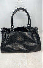 Load image into Gallery viewer, Guess Los Angeles Womens Black Silver Double Handles Pockets Travel Duffle Bag
