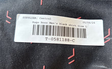 Load image into Gallery viewer, Hugo Boss Mens Black Printed Short Sleeve Collared Slim Fit Polo Shirt Size L
