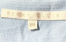 Load image into Gallery viewer, Perry Ellis Mens Light Blue Silk Short Sleeve Collared Button-Up Shirt Size XXL
