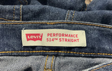 Load image into Gallery viewer, Levi Strauss &amp; Co. Boys 514 Blue 5-Pocket Design Straight Leg Jeans Size 16

