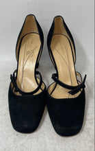 Load image into Gallery viewer, Kate Spade New York Womens Black Suede Square Toe High Block D'Orsay Heels Sz 8M
