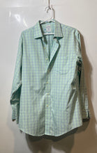 Load image into Gallery viewer, Brooks Brothers Mens Green Printed Long Sleeve Collared Dress Shirt Size 16-34
