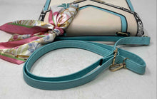 Load image into Gallery viewer, Aldo Womens Multicolor Croc Embossed Leather Detachable Strap Top Handle Handbag
