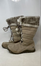 Load image into Gallery viewer, Skechers Womens Grand Jams Gray Mid-Calf Lace-Up Winter Boots Size 11
