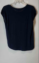 Load image into Gallery viewer, Ann Taylor Loft Womens Blue White Polka Dot Crew Neck Blouse Top Size XSP
