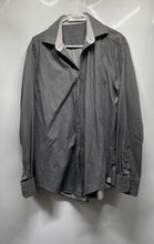 Load image into Gallery viewer, Bugatchi Mens Gray Cotton Long Sleeve Regular Fit Dress Shirt Size 15 1/2-39
