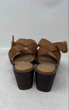 Load image into Gallery viewer, Crown Vintage Womens Railynn Brown Wedge Heel Ankle Strap Sandals Size 9.5M
