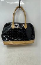 Load image into Gallery viewer, Arcadia Womens Multicolor Patent Leather Dome Double Handle Satchel Handbag
